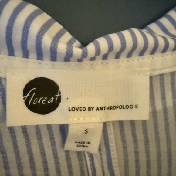 NWT- Floreat by Anthropologie Beverly Stripped Sleep Top- Size small - Picture 5 of 7